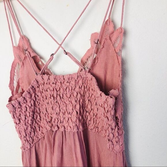 NWT Free People One Adela Blush Mini Dress Small - Picture 5 of 12